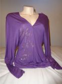 Blusa manga longa roxa ZOOMP tam. G