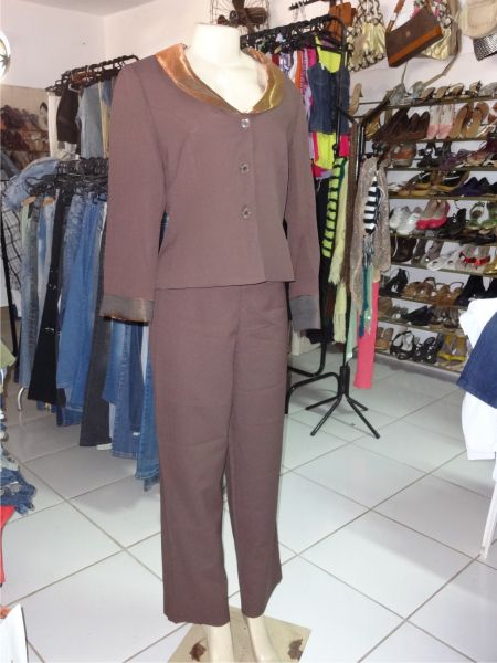 Conjunto calça e blusa marrom Condotti tam. 44
